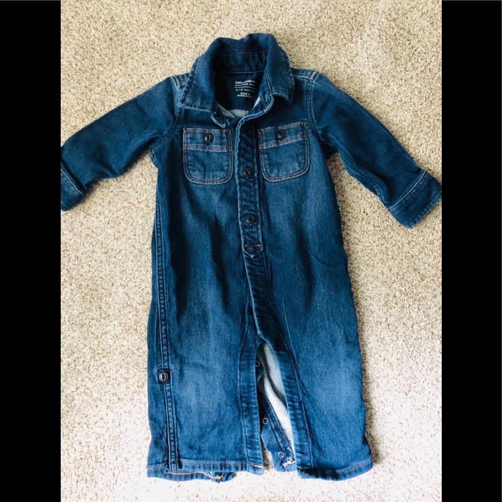 GAP baby denim one piece - size 6-12 months